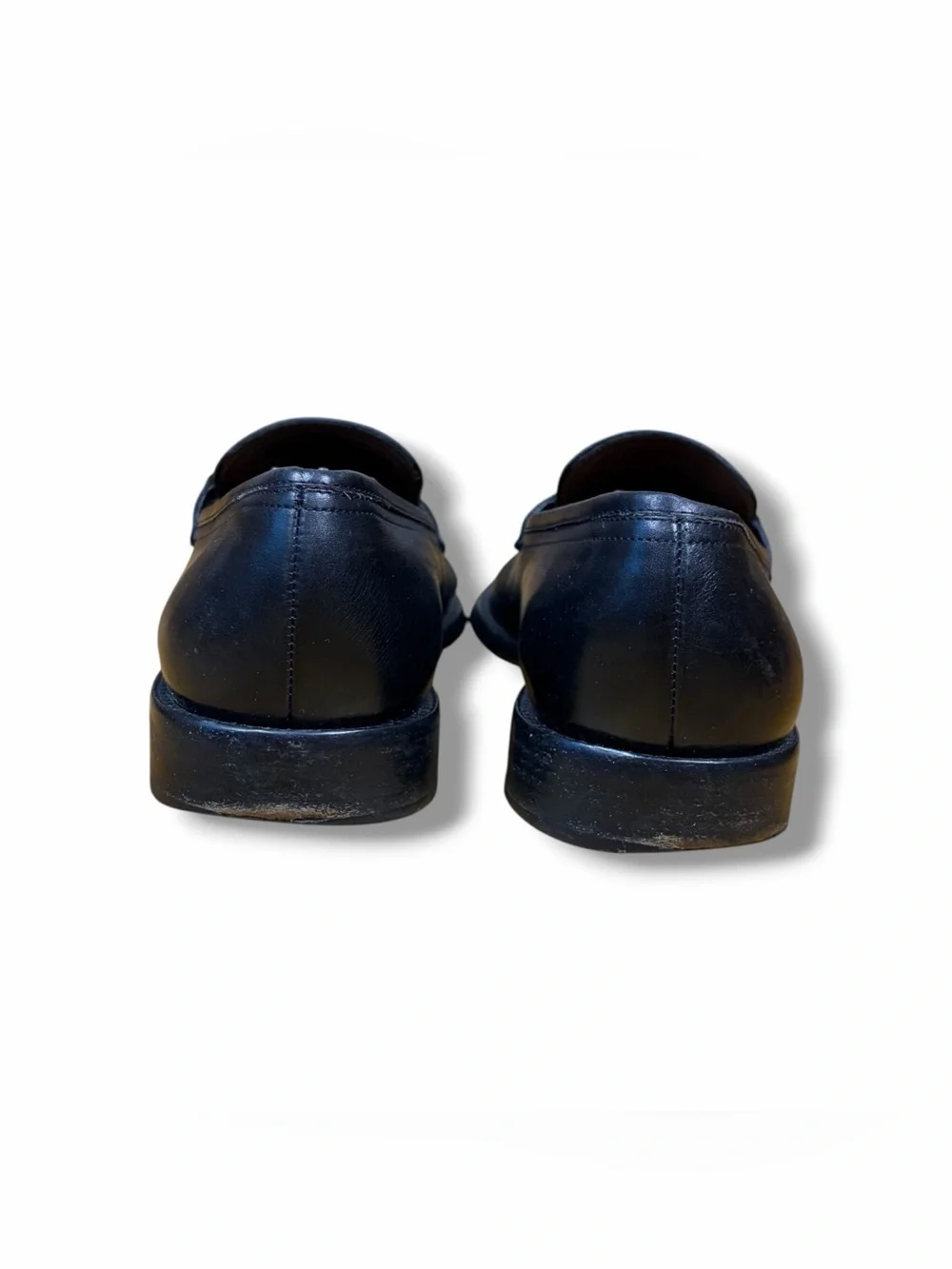 Salvatore Ferragamo Loafers Black Silver Gancini Horse Bit Buckle Shoes Sz 8.5 D